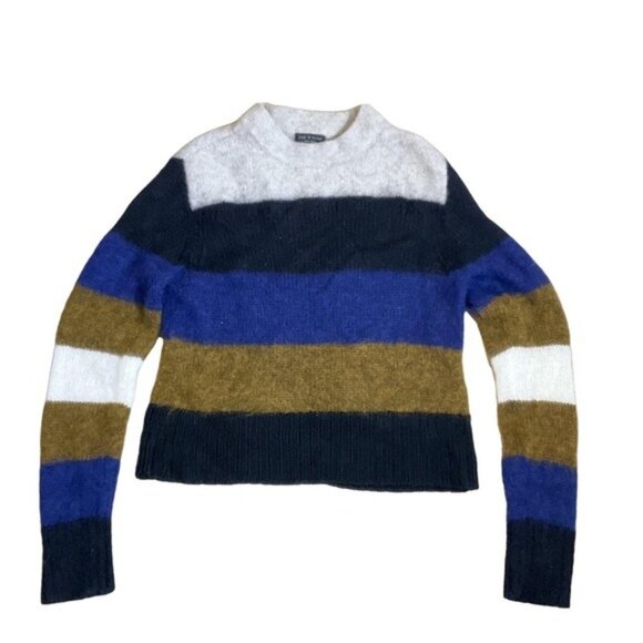 Rag & Bone Britton Striped Wool Blend Pullover Sweater M NWT MSRP $325 - Picture 4 of 6